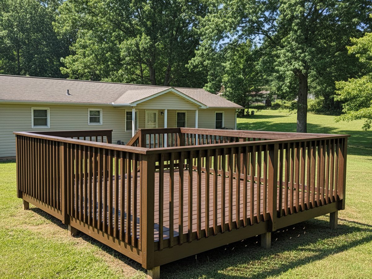 Screened-In Deck Construction completed by Absolute Deck Solutions in Horn Lake, TN