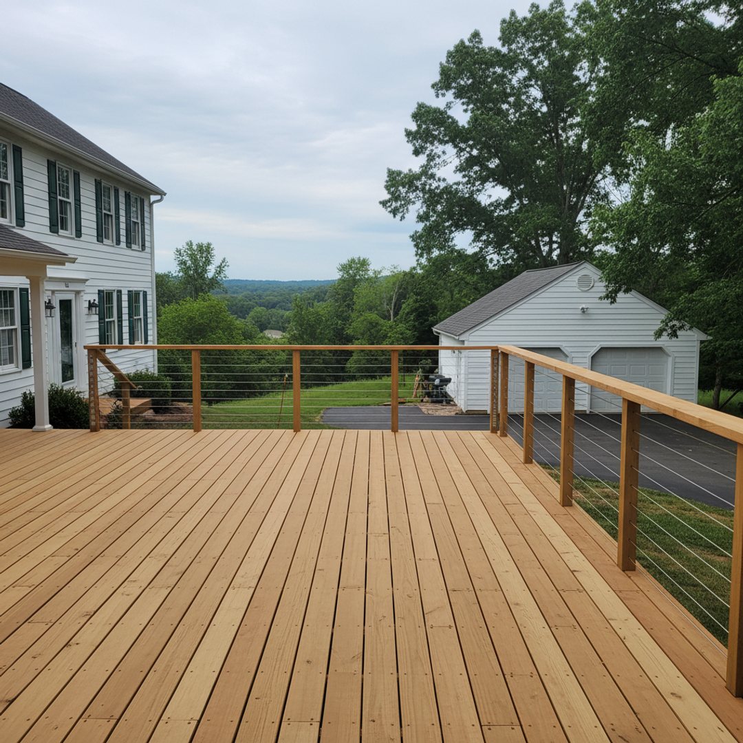 Custom Deck Design completed by Absolute Deck Solutions in Southaven, TN